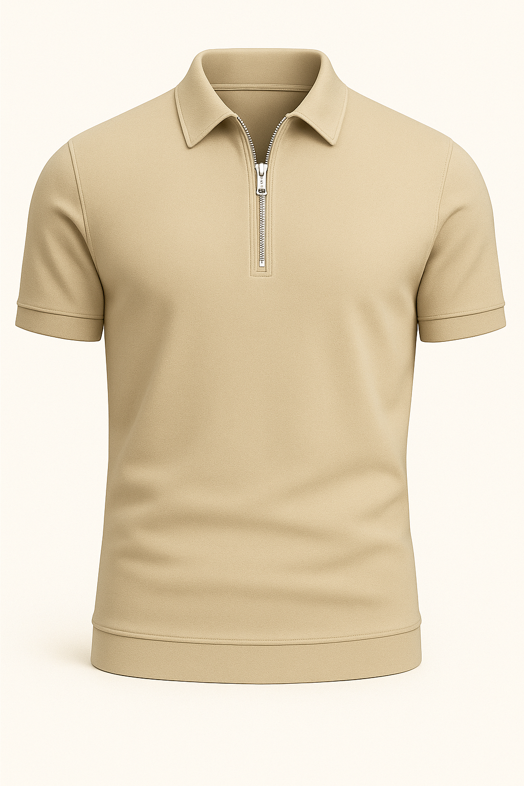 Minimalist Zip Polo
