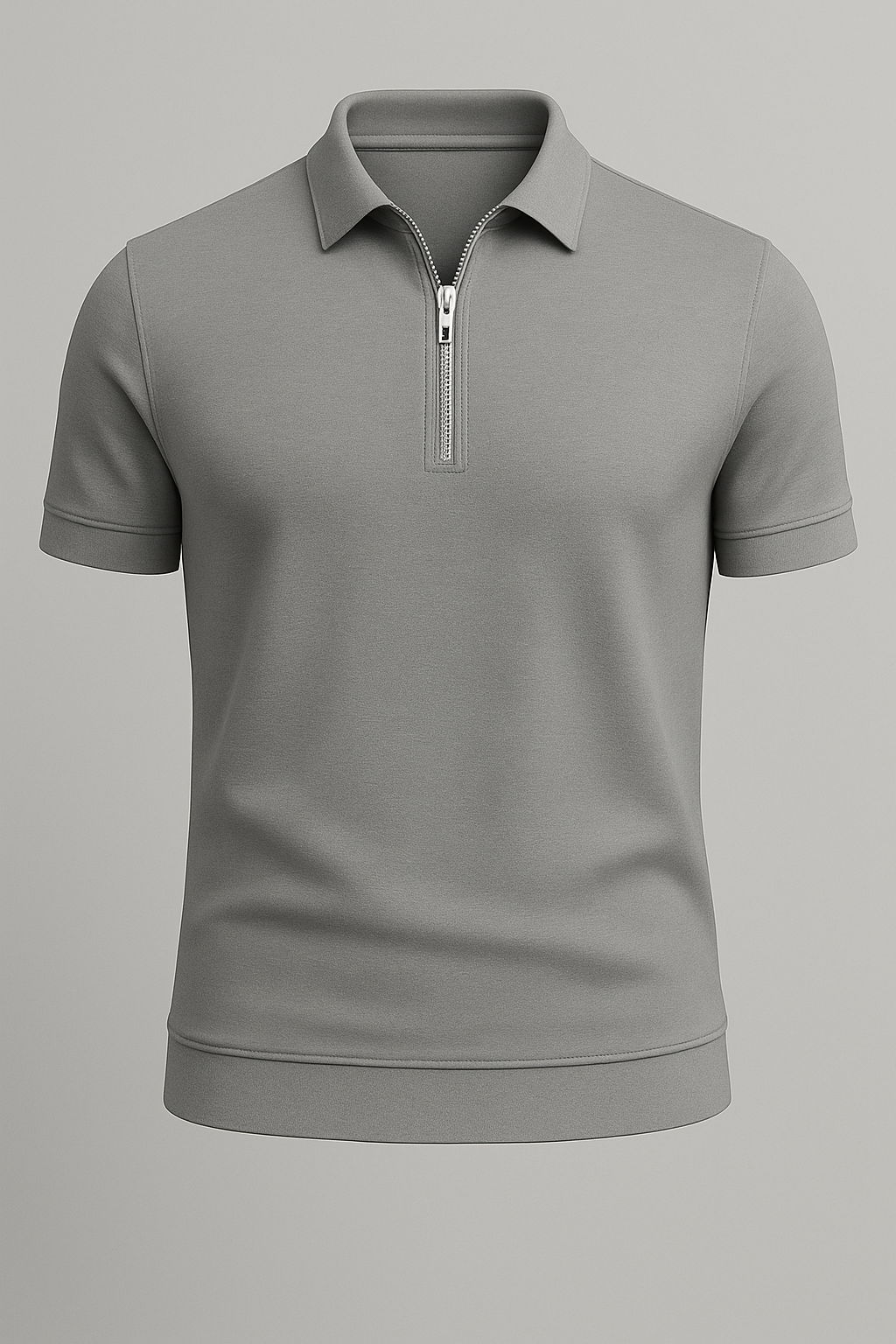Minimalist Zip Polo