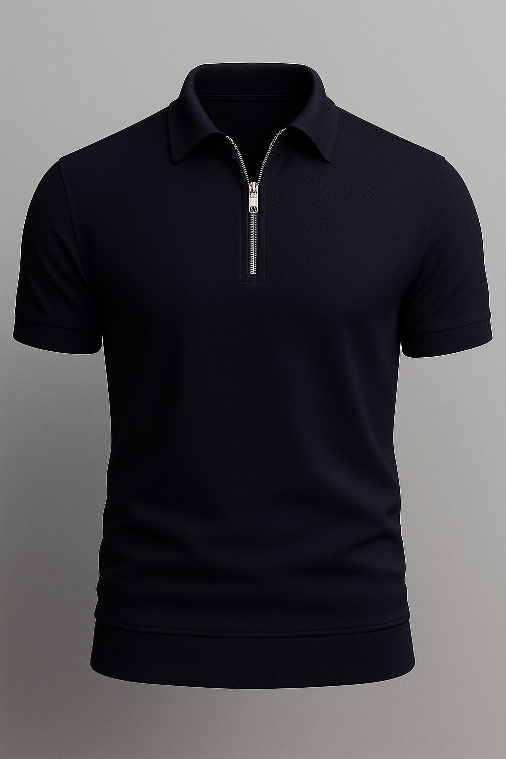 Minimalist Zip Polo