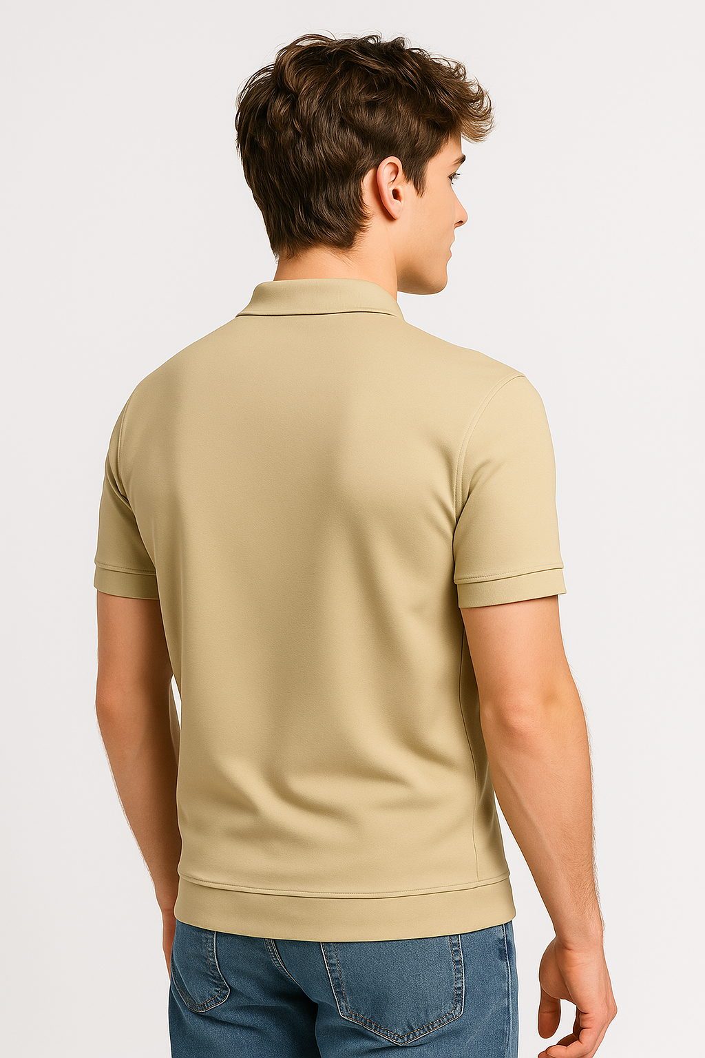 Minimalist Zip Polo