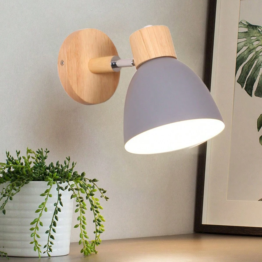 ScandiWood Adjustable Wall Lamp