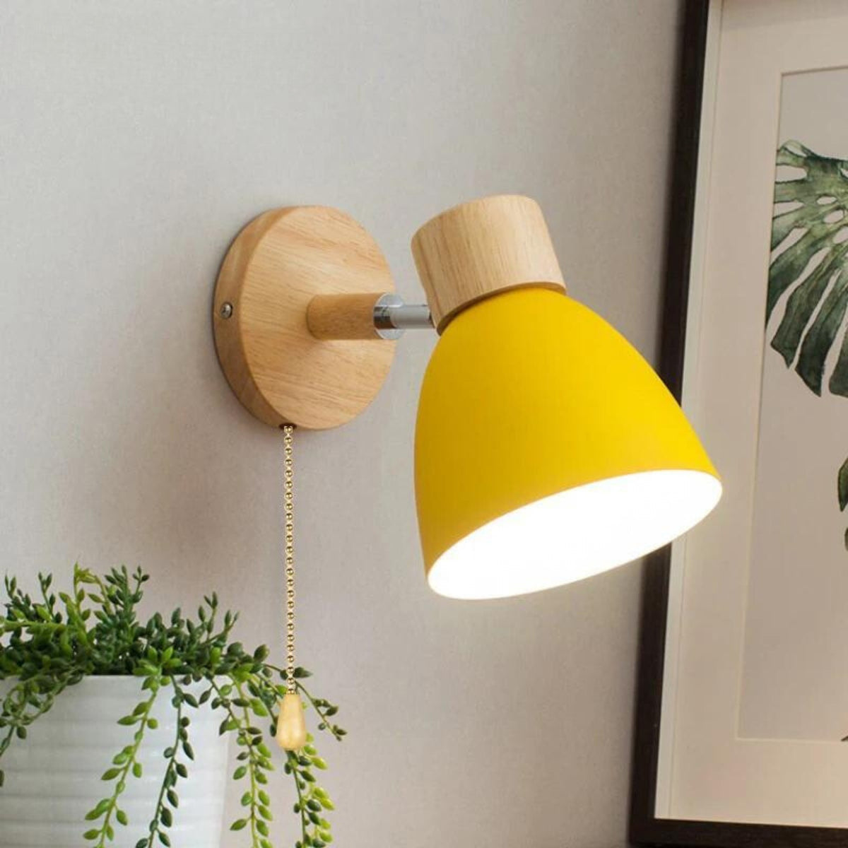 ScandiWood Adjustable Wall Lamp
