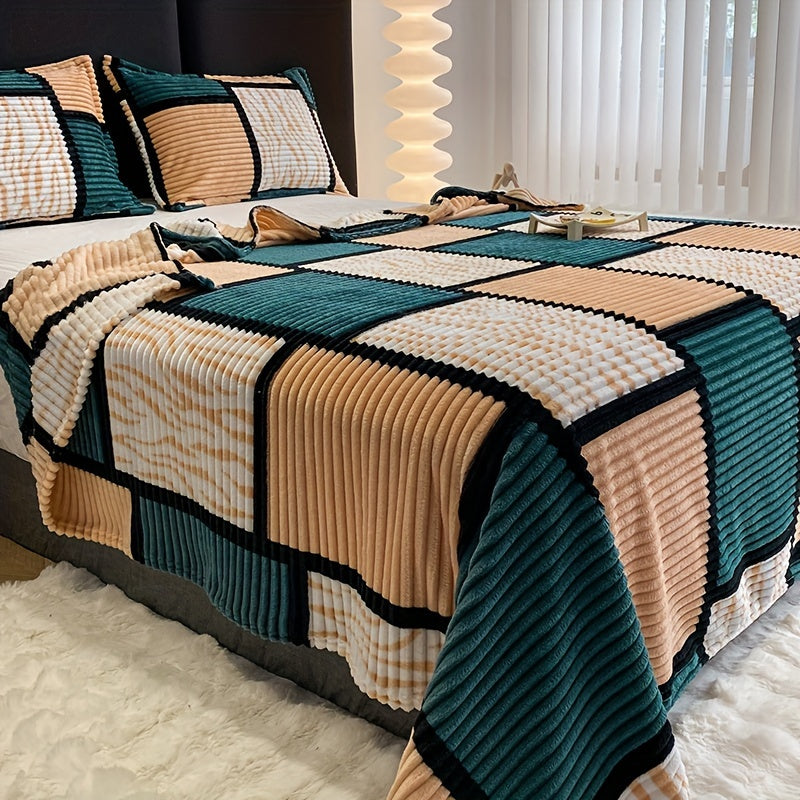 Soft Flannel Throw Blanket for Home and Travel