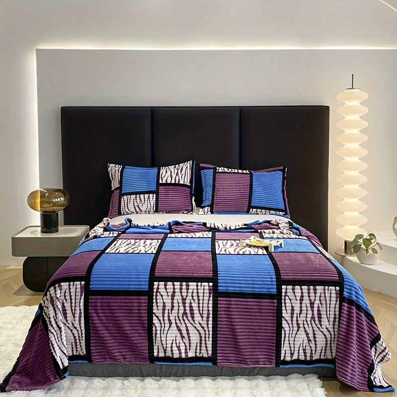 Soft Flannel Throw Blanket for Home and Travel