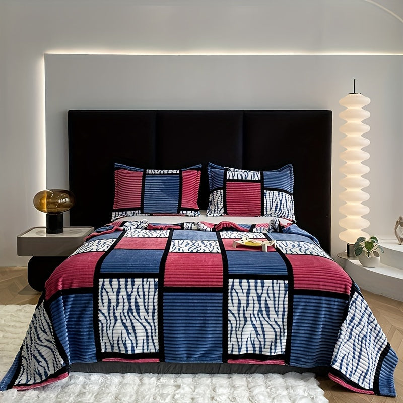 Soft Flannel Throw Blanket for Home and Travel