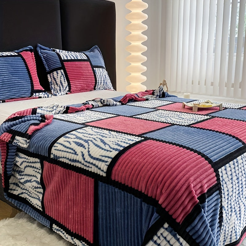 Soft Flannel Throw Blanket for Home and Travel