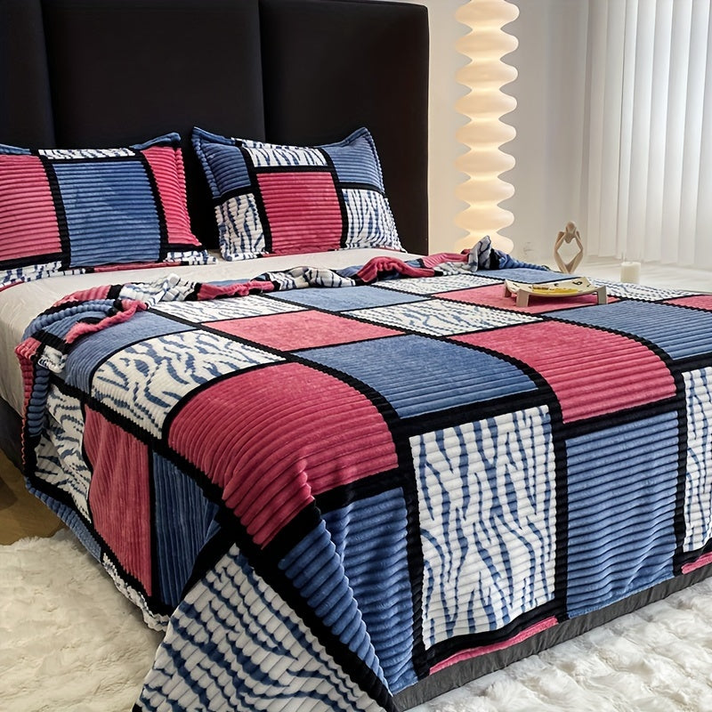 Soft Flannel Throw Blanket for Home and Travel
