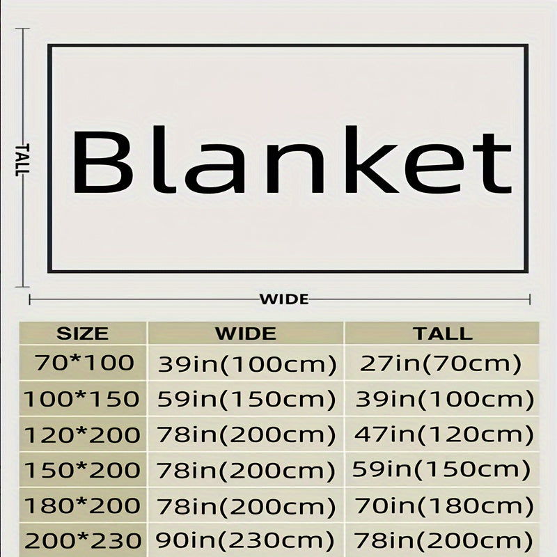 Soft Flannel Throw Blanket for Home and Travel
