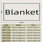 Soft Flannel Throw Blanket for Home and Travel