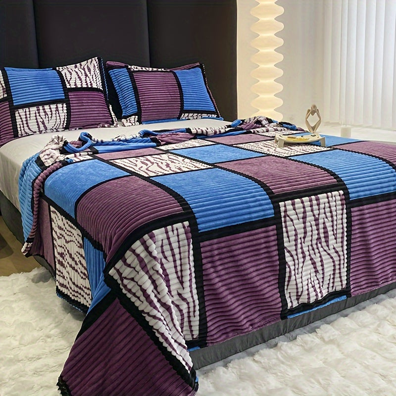 Soft Flannel Throw Blanket for Home and Travel