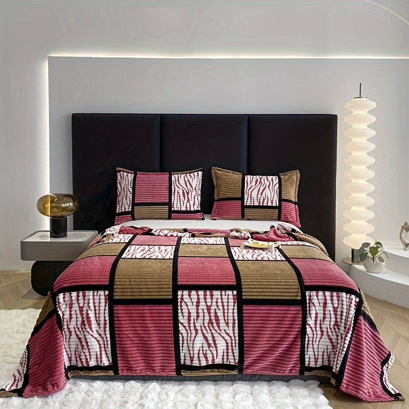 Soft Flannel Throw Blanket for Home and Travel