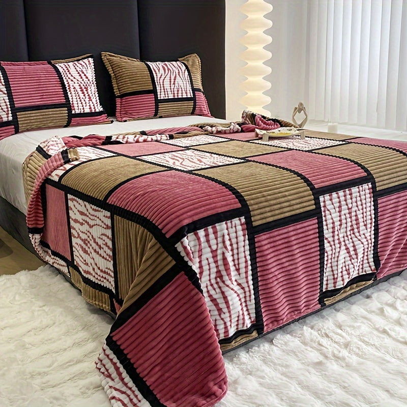 Soft Flannel Throw Blanket for Home and Travel