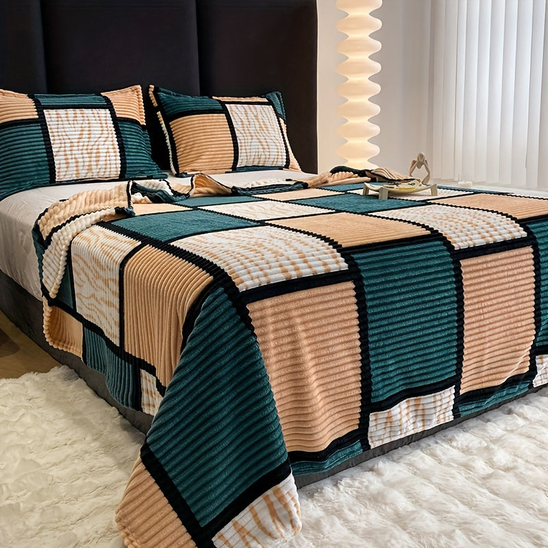 Soft Flannel Throw Blanket for Home and Travel