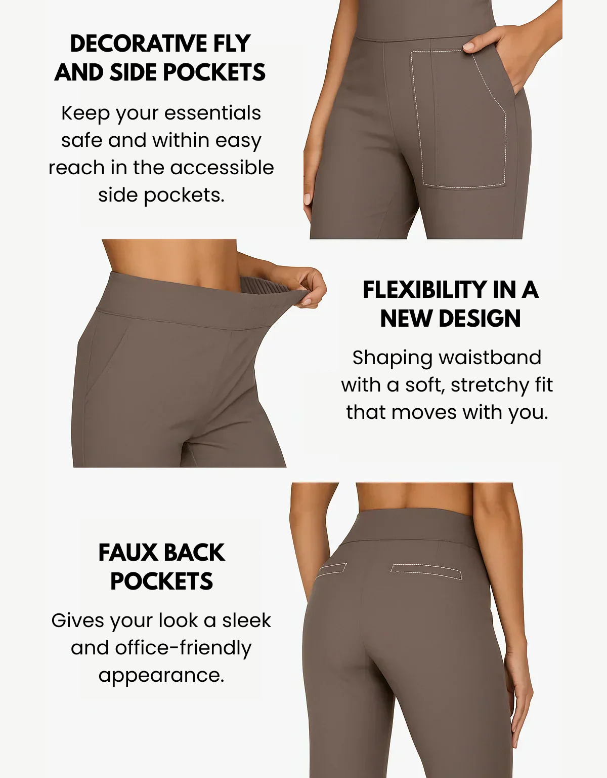 High Waist Wide Leg Pants With Side Pockets