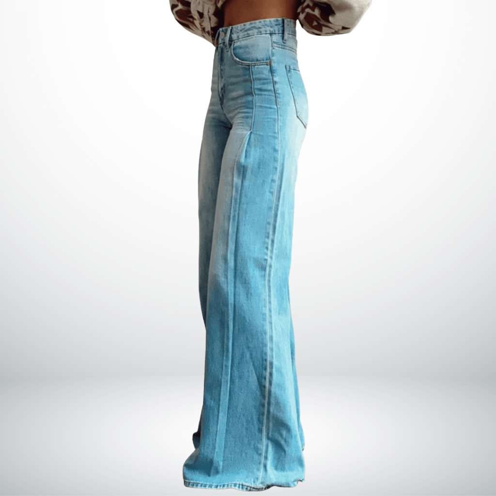 High Waist Wide Leg Jeans Retro Style
