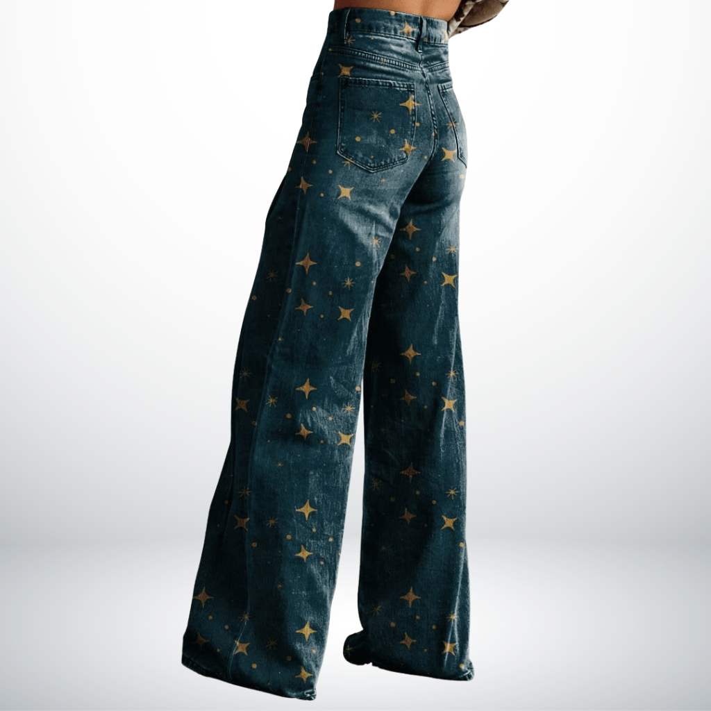 High Waist Wide Leg Jeans Retro Style