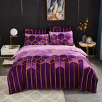 Geometric Duvet Cover with Matching Pillowcases