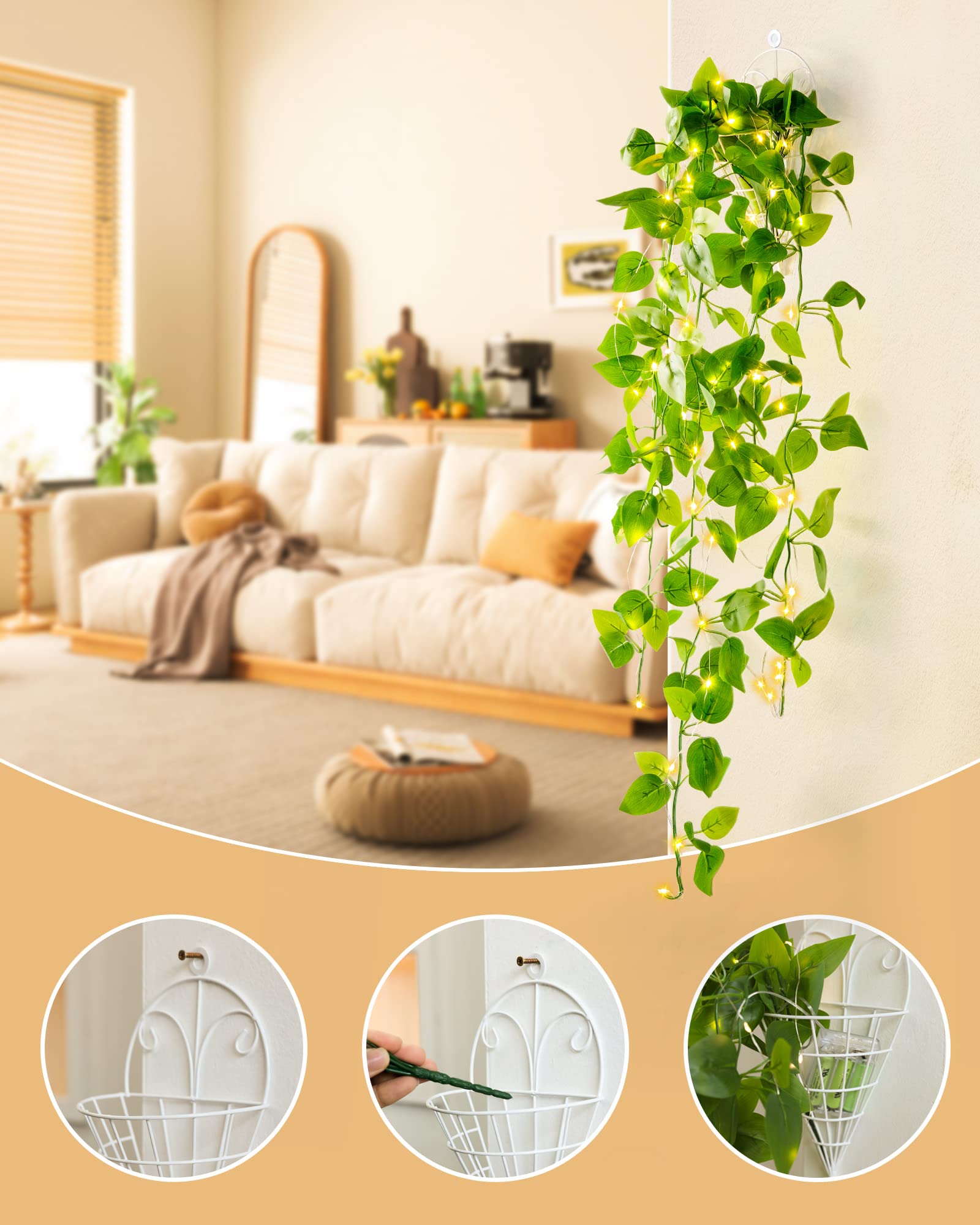 LED Ivy String Lights for Home