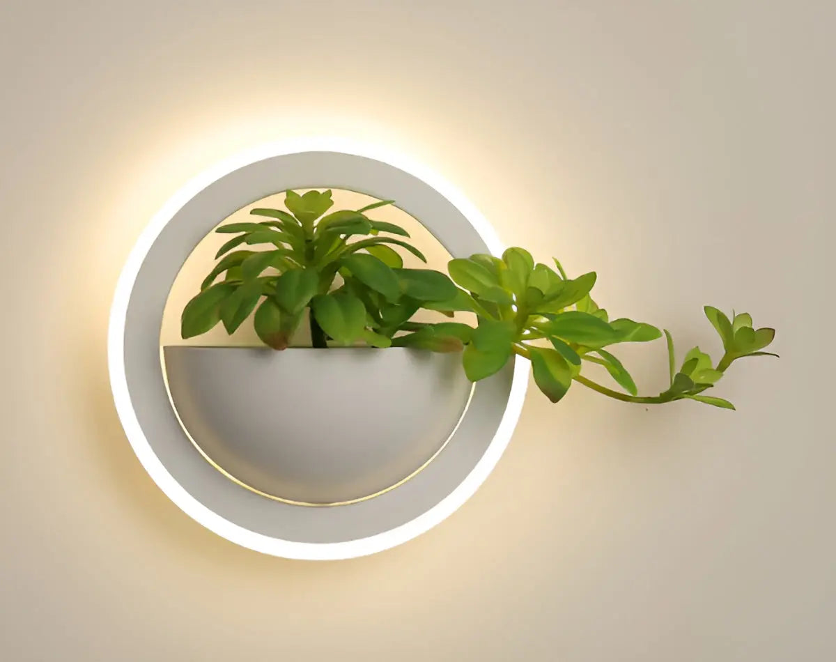 Round LED Moon Wall Lamp