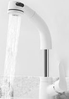 Modern Pull-Out Bathroom Faucet Brass