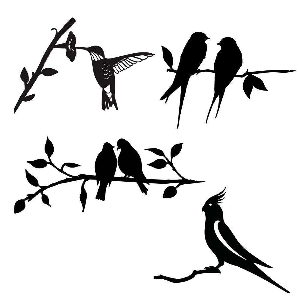 Metal Garden Bird Silhouette