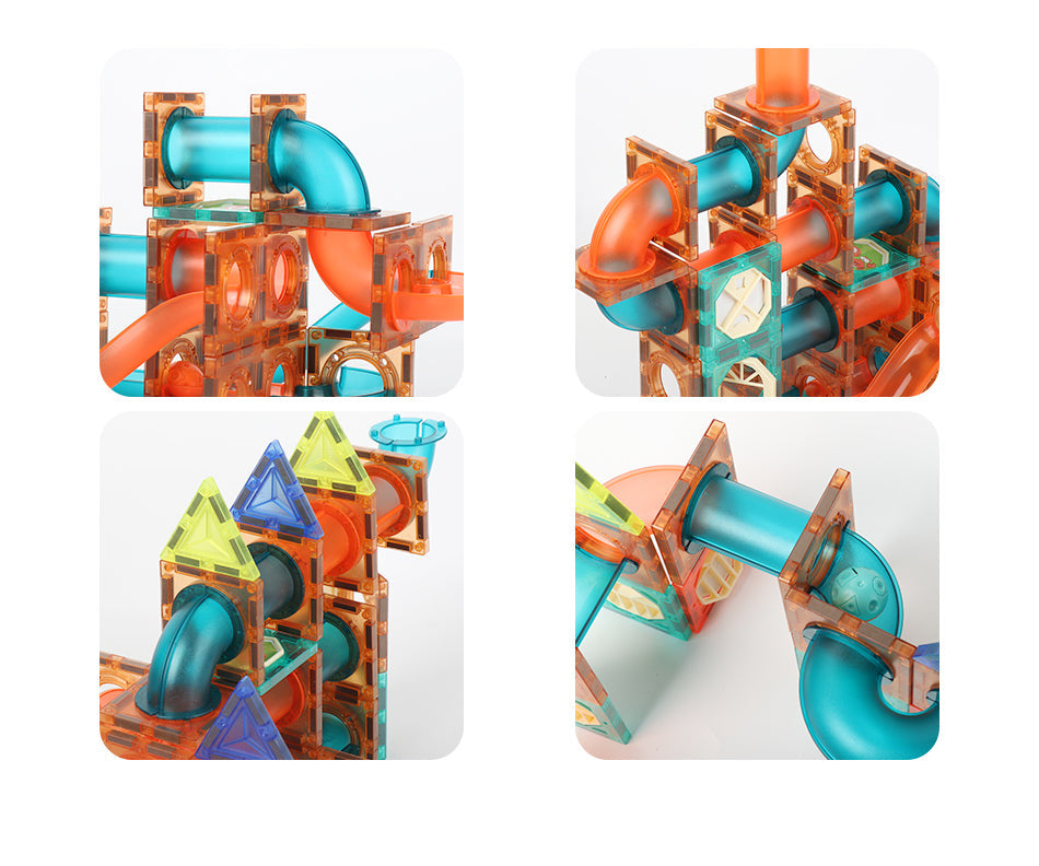 DIY Magnetic Marble Run Toy