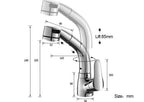 Modern Pull-Out Bathroom Faucet Brass