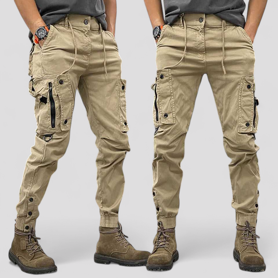 Men's Casual Cargo Trousers with Pockets