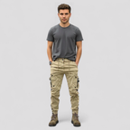 Men's Casual Cargo Trousers with Pockets