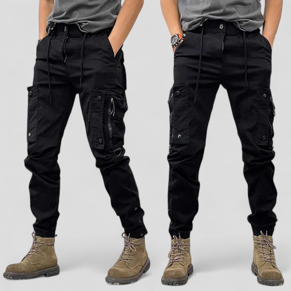 Men's Casual Cargo Trousers with Pockets