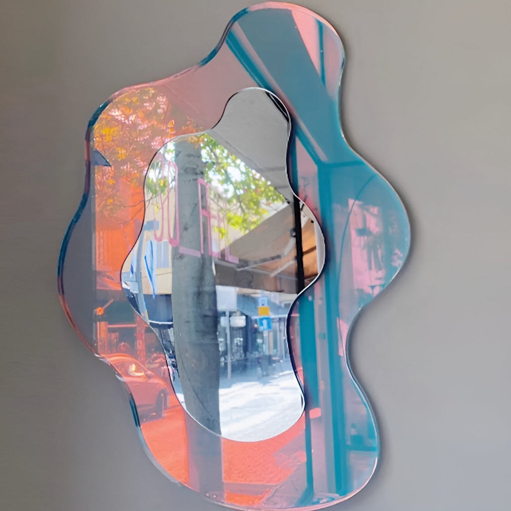 Geometric Frameless Decorative Wall Mirror