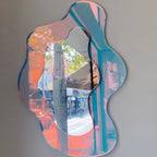 Geometric Frameless Decorative Wall Mirror