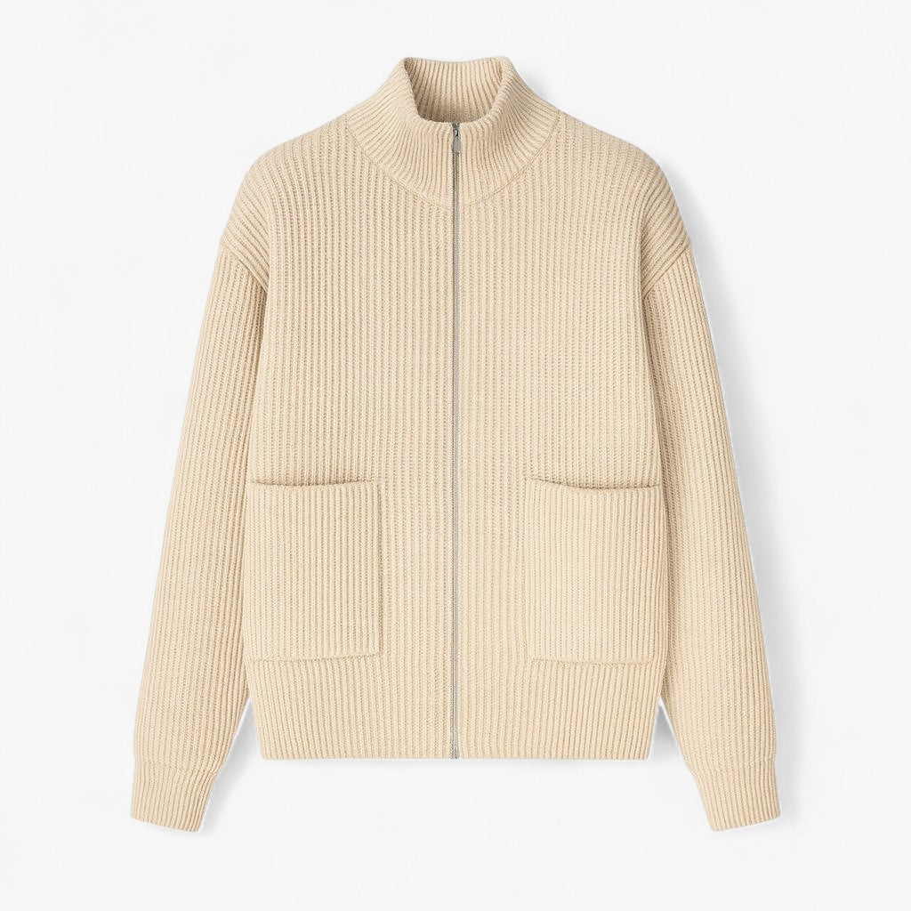 Men’s Full Zip Knit Sweater