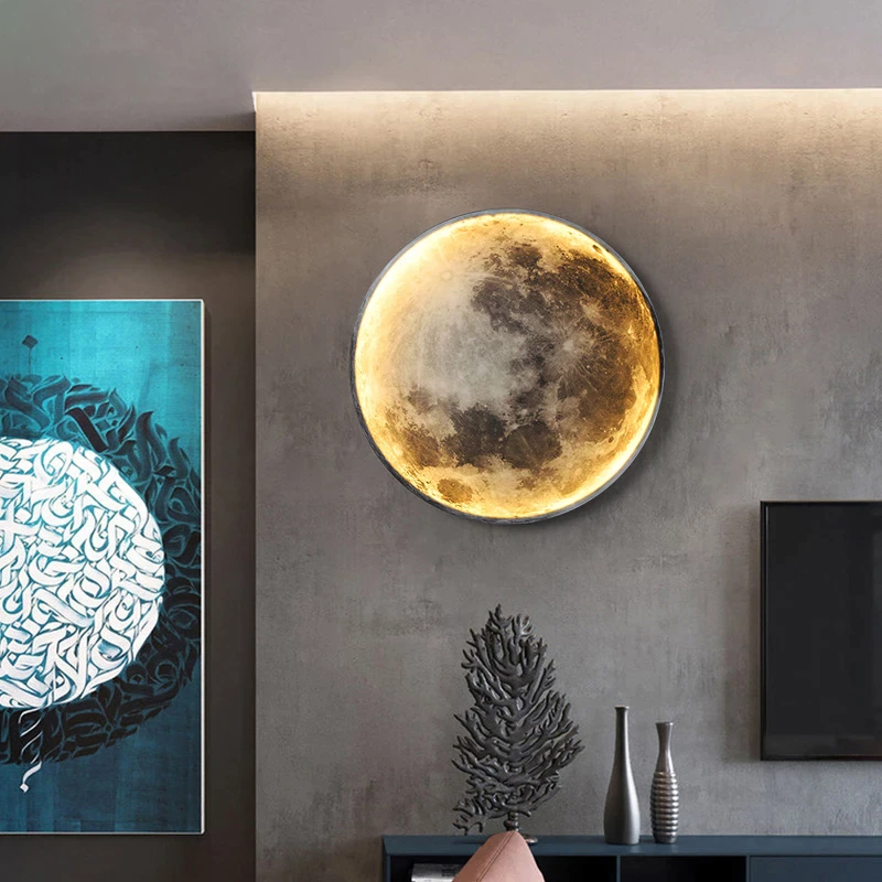 LED Moon Shape Wall Lamp