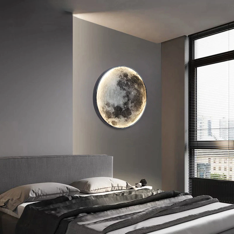 LED Moon Shape Wall Lamp