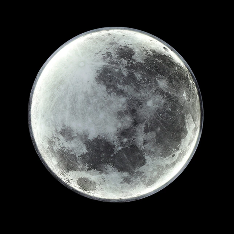 LED Moon Shape Wall Lamp