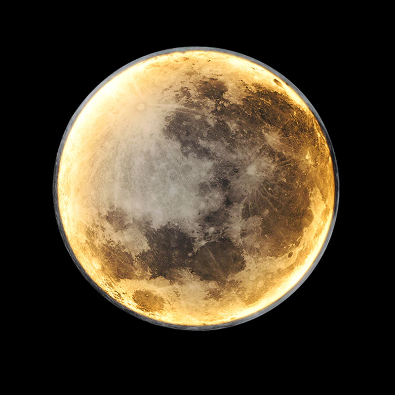 LED Moon Shape Wall Lamp