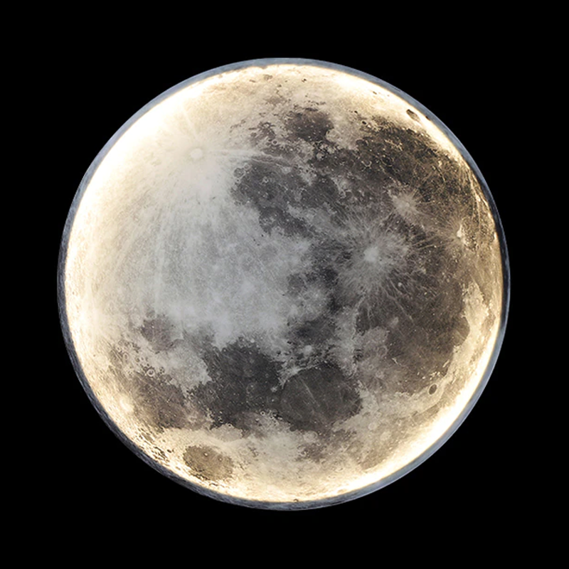 LED Moon Shape Wall Lamp