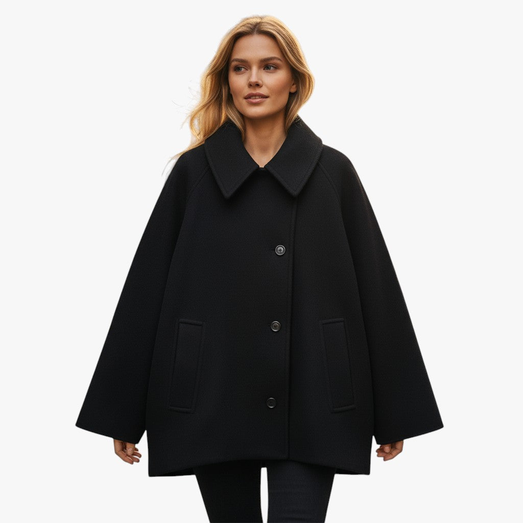 Oversize Winter Coat Wool Blend