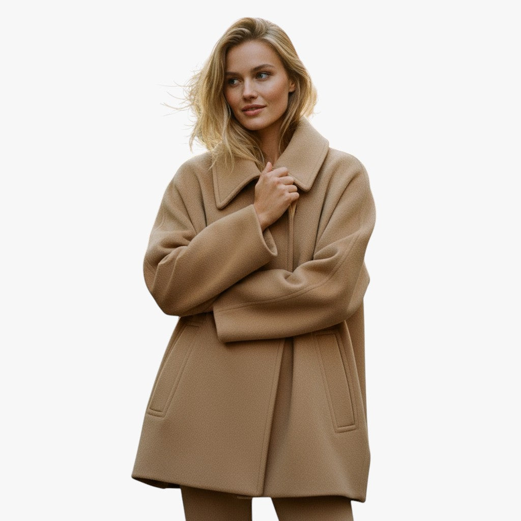 Oversize Winter Coat Wool Blend