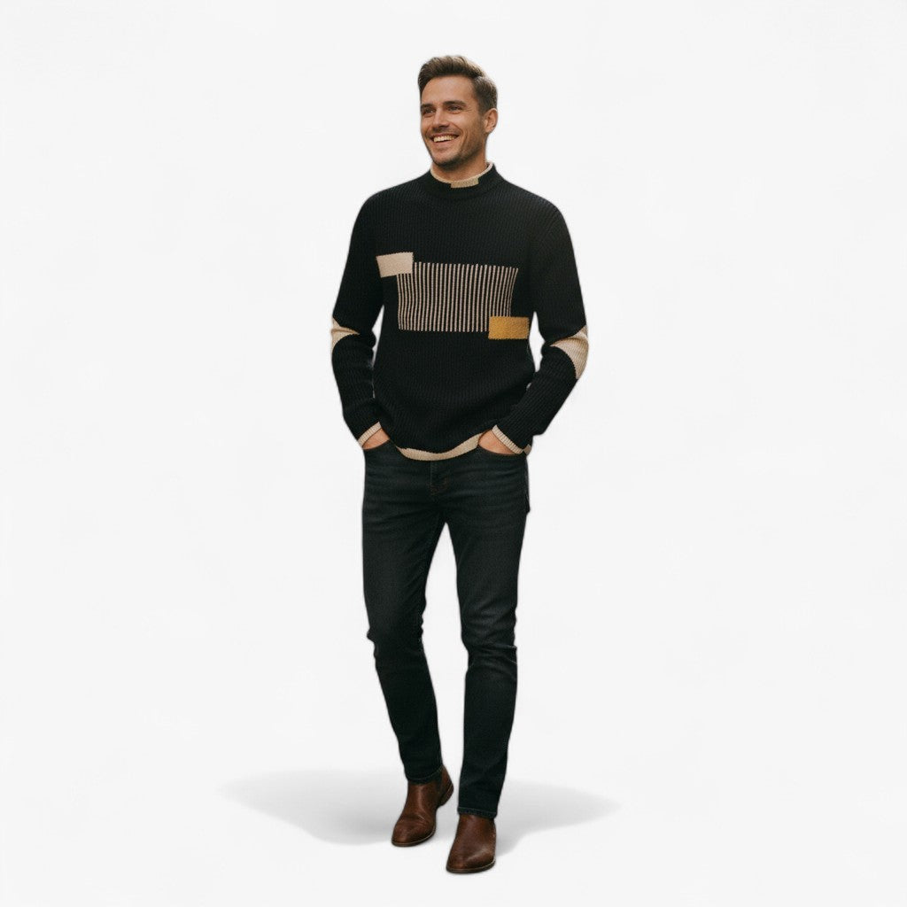 Modern Geometric Sweatshirt Lightweight
