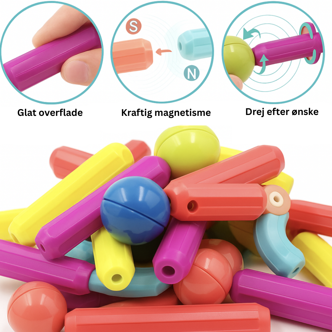 Magnetic Building Sticks Toy