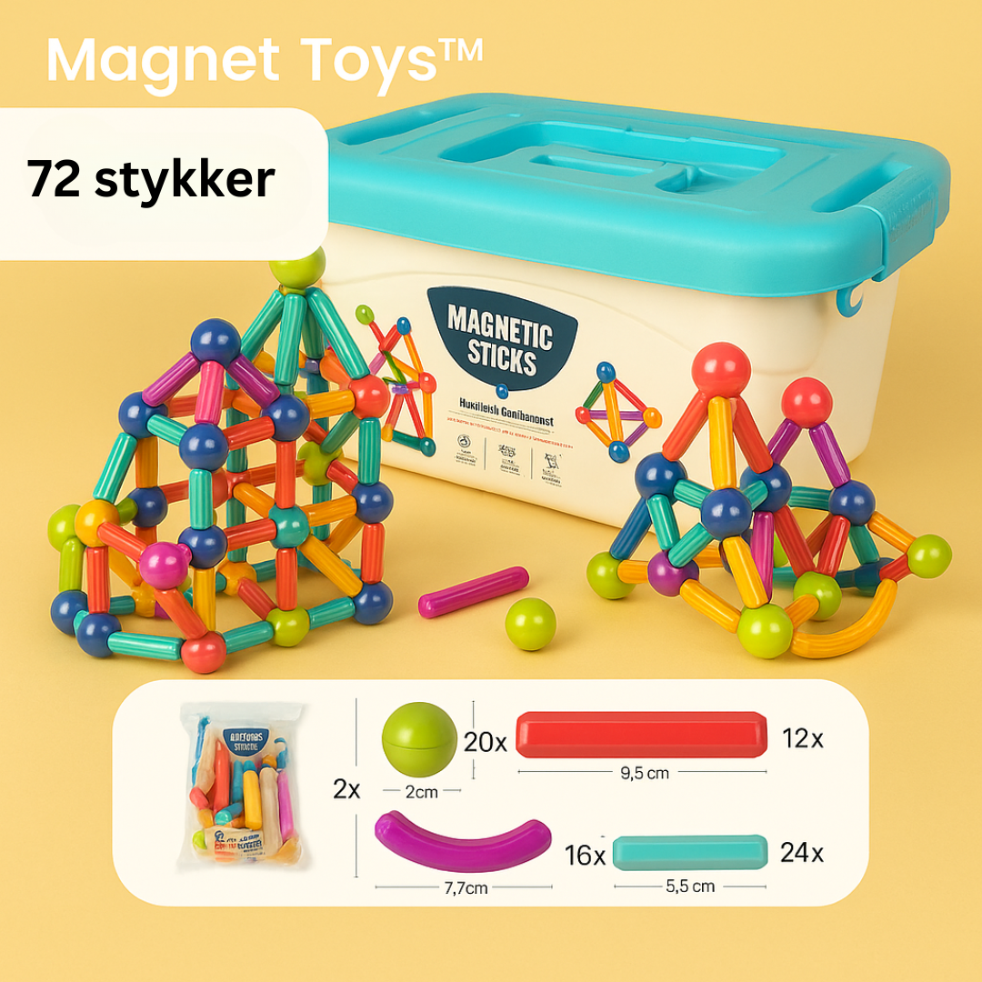 Magnetic Building Sticks Toy