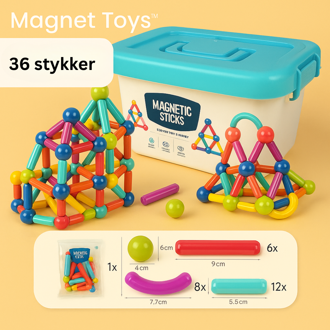 Magnetic Building Sticks Toy