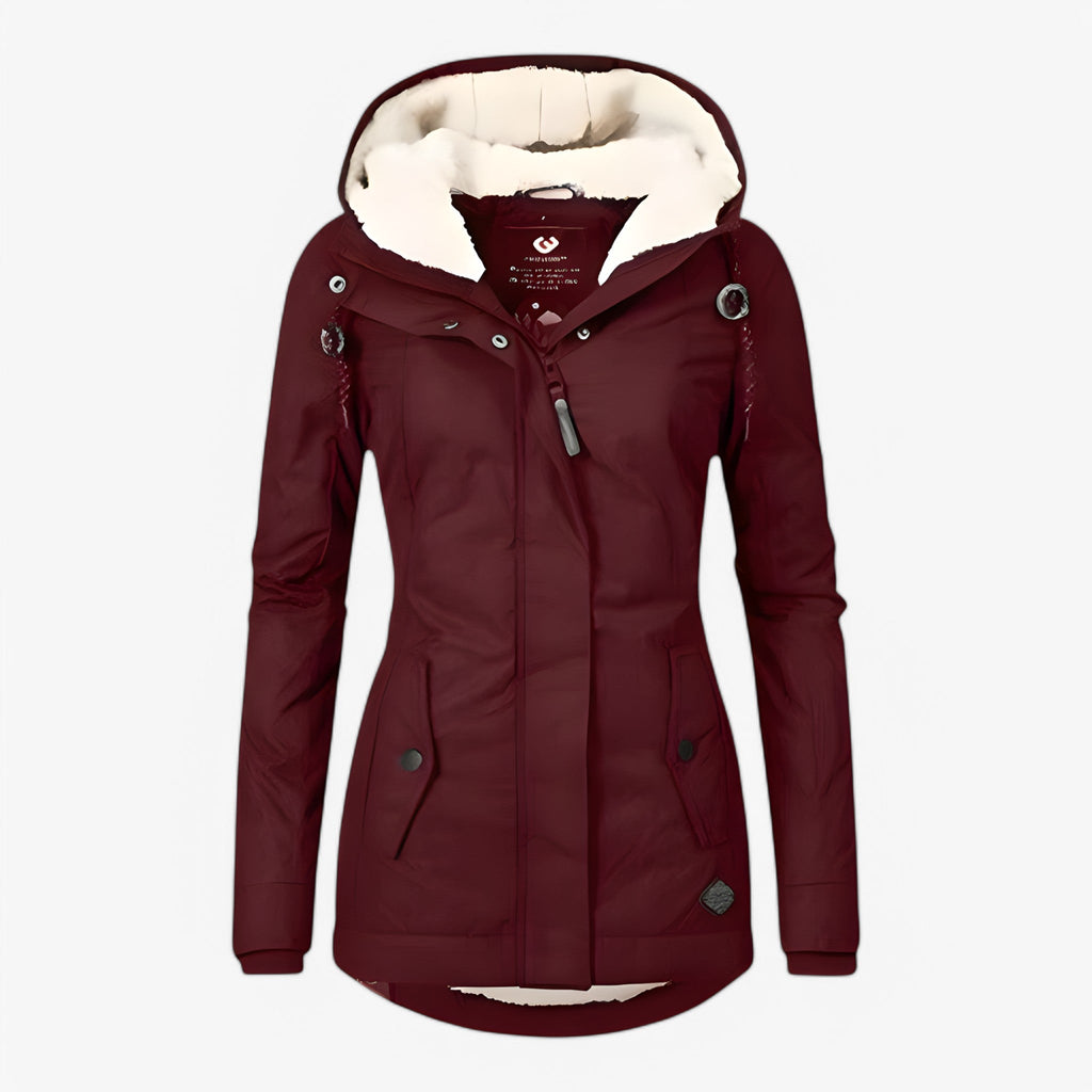 Long Winter Jacket Waterproof Design