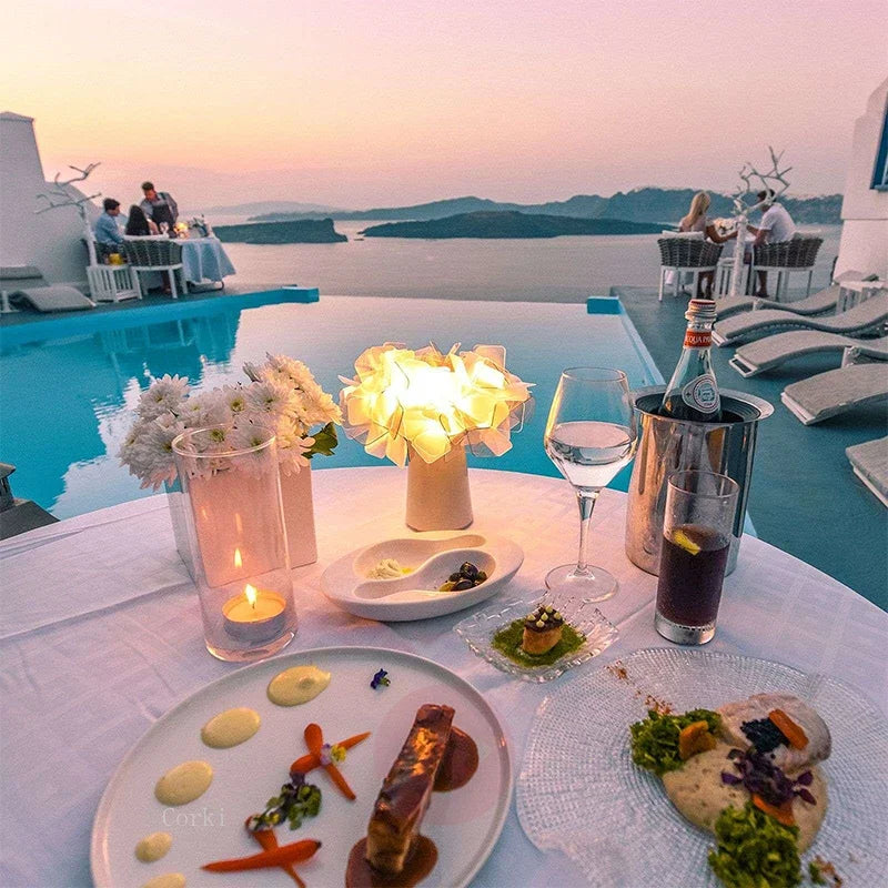 Modern Metallic LED Table Lamp