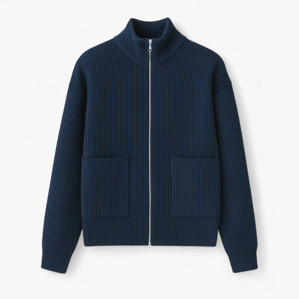 Men’s Full Zip Knit Sweater