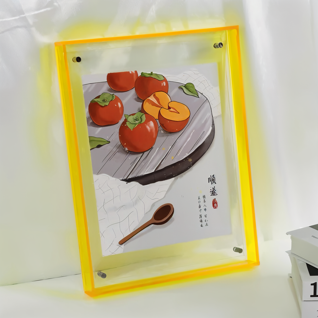 Neon Acrylic Floating Photo Frame