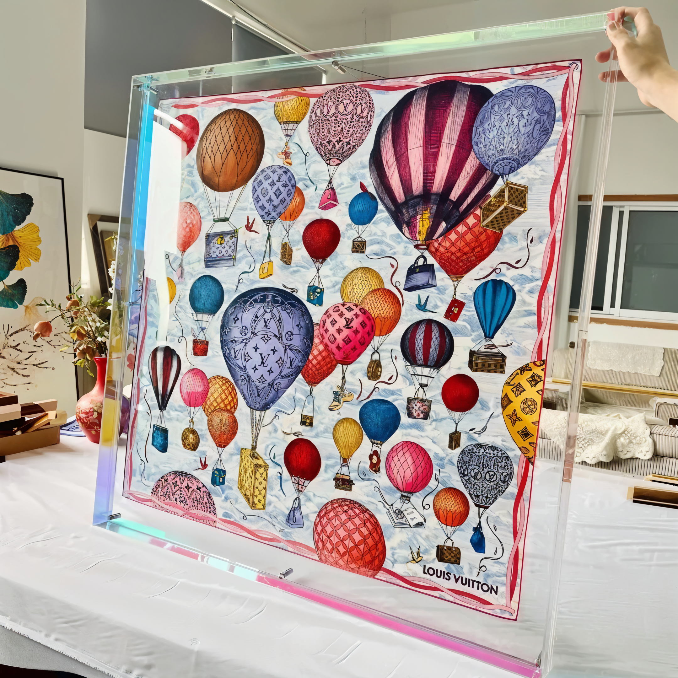 Neon Acrylic Floating Photo Frame