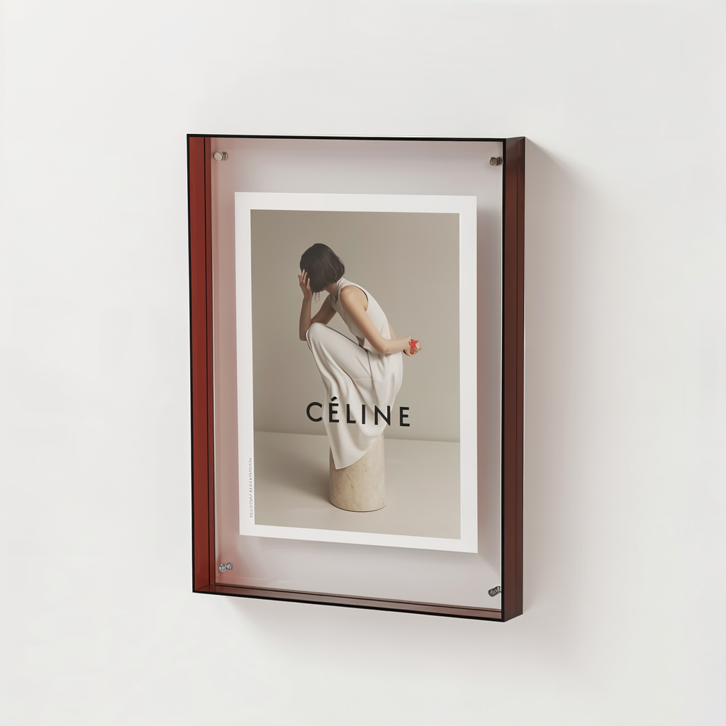 Neon Acrylic Floating Photo Frame